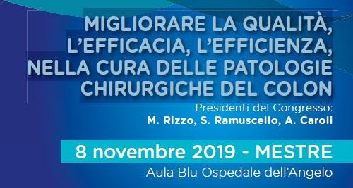 SIPAD – Migliorare la qualità, l’efficacia, l’efficienza, nella cura delle patologie chirurgiche del colon – Mestre – 8 novembre 2019