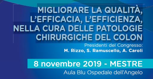 SIPAD – Migliorare la qualità, l’efficacia, l’efficienza, nella cura delle patologie chirurgiche del colon – Mestre – 8 novembre 2019