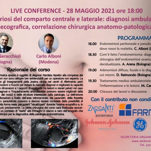 ENDOMETRIOSI DEL COMPARTO CENTRALE E LATERALE – Live Conference – 28 Maggio 2021 h. 18