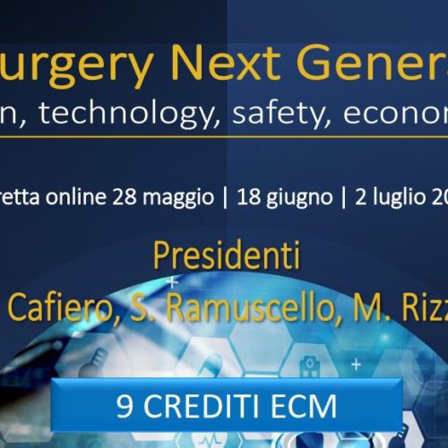 ERAS, SURGERY NEXT GENERATION.IT – Diretta Online – 28 Maggio / 18 Giugno / 02 Luglio 2021