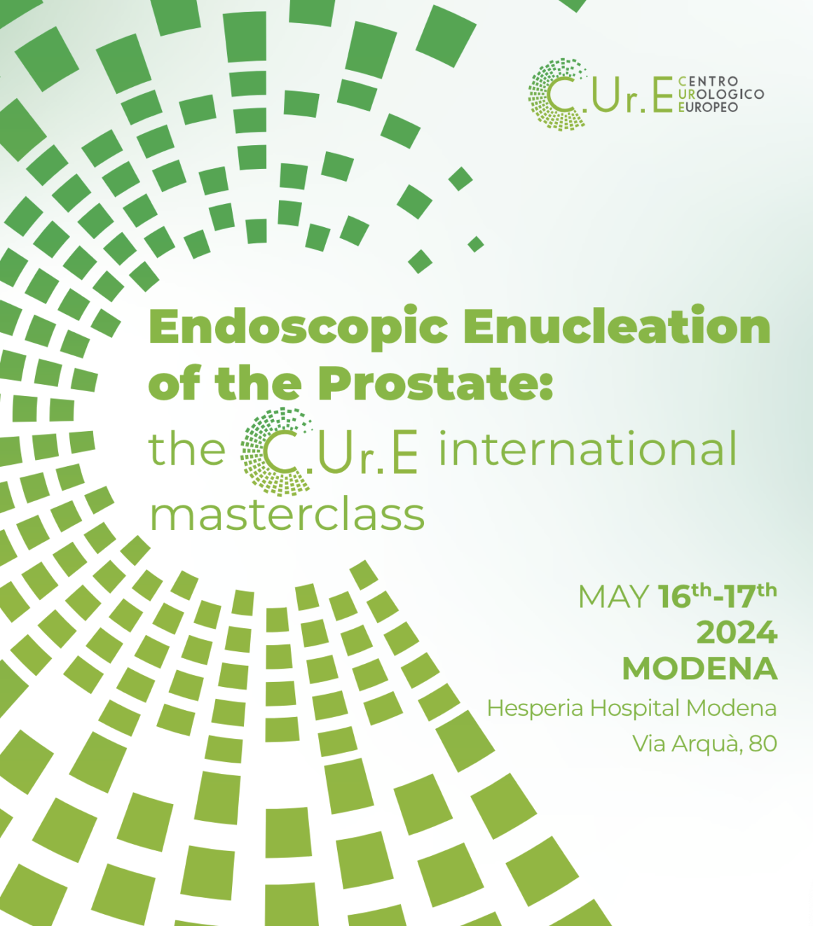 MAY 16th-17th 2024 MODENA – The C.Ur.E. international masterclass