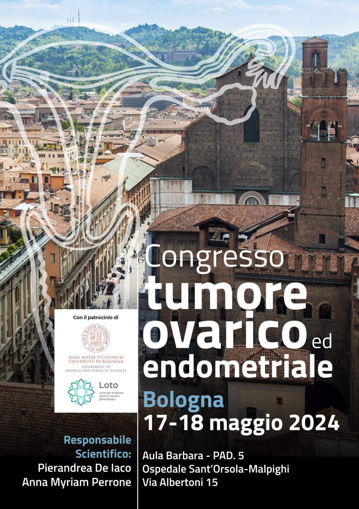 17-18 maggio 2024 Bologna – Congresso ovarico tumore ed endometriale