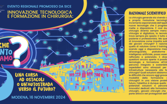 16 Novembre, 2024 Modena – Innovazione tecnologica e formazione in chirurgia