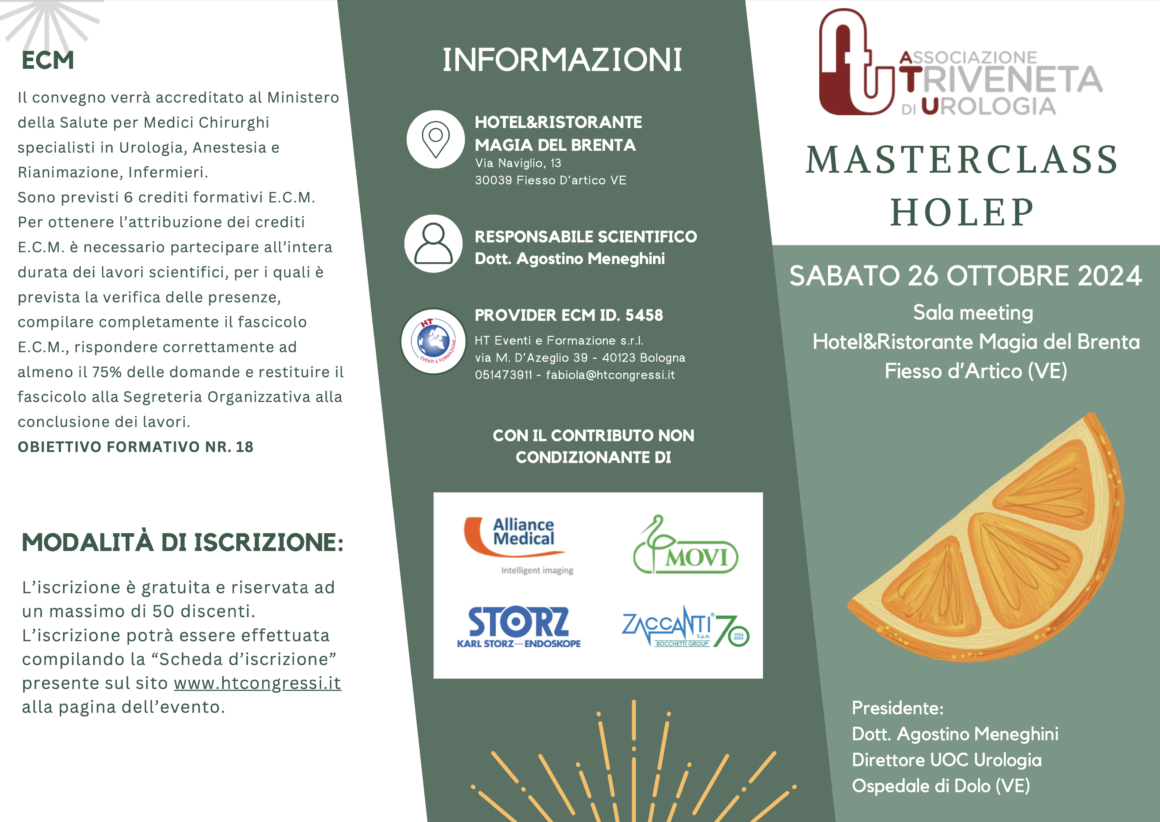 October 26, 2024 Fiesso d’Artico(VE) – Holep Masterclass