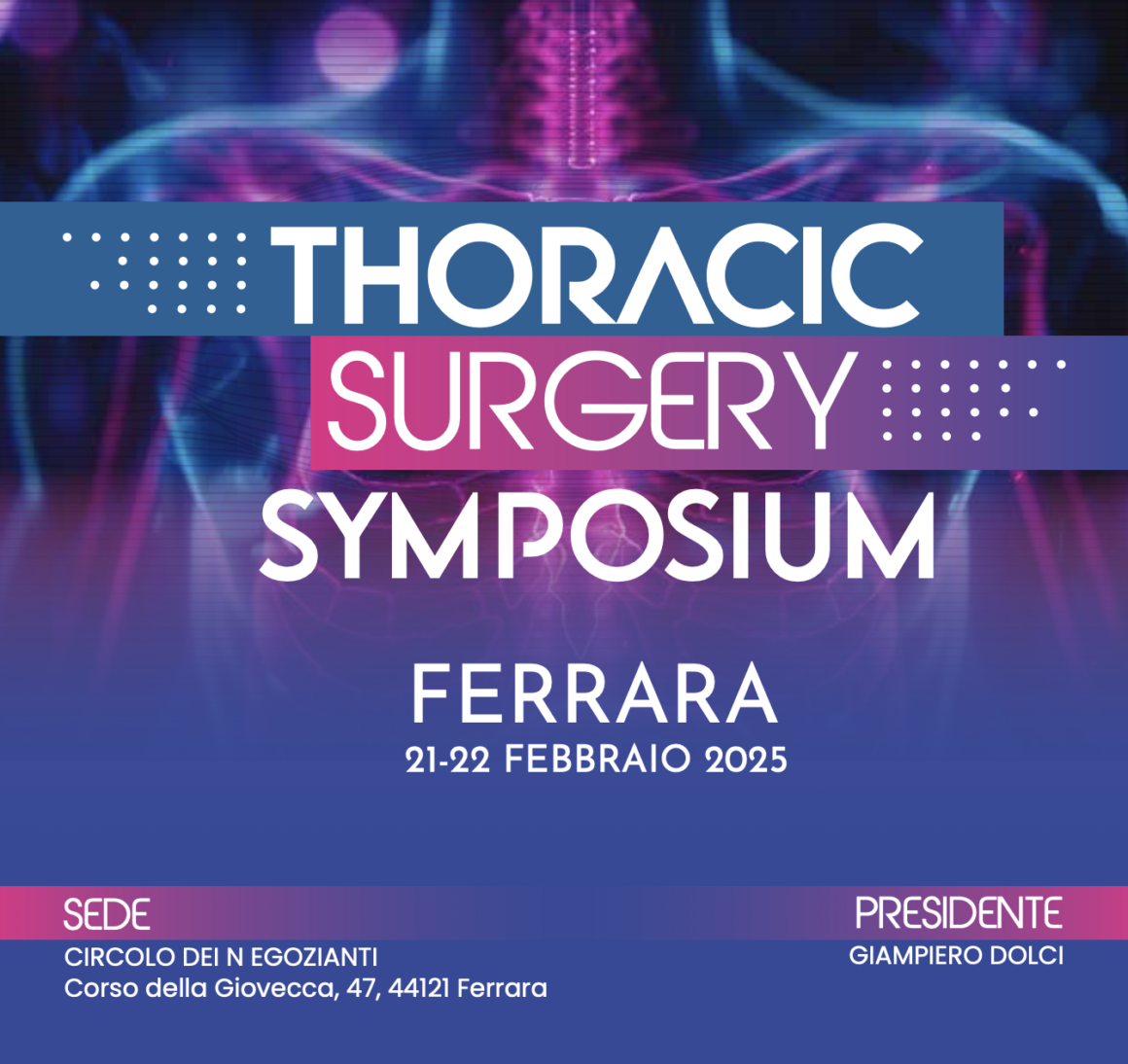 21.-22. Februar 2025, Ferrara – Symposium für Thoraxchirurgie