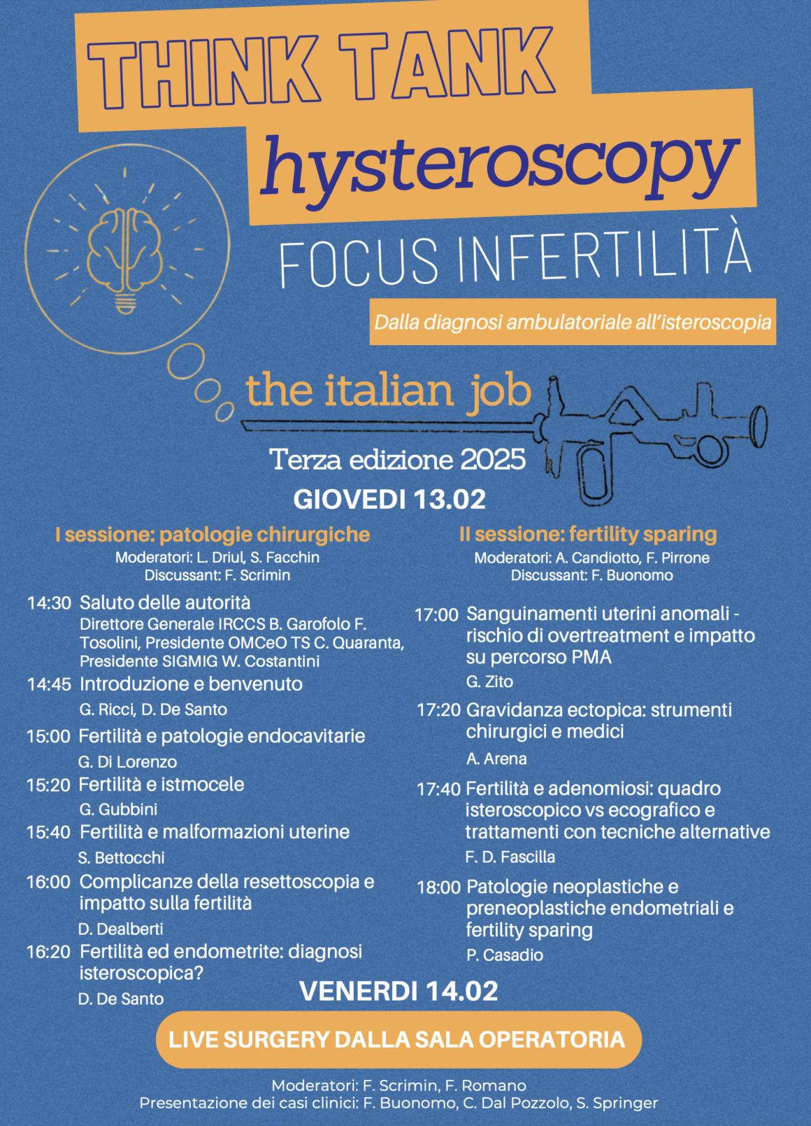 13-14 February, Trieste – Think Tank Hysteroscopy