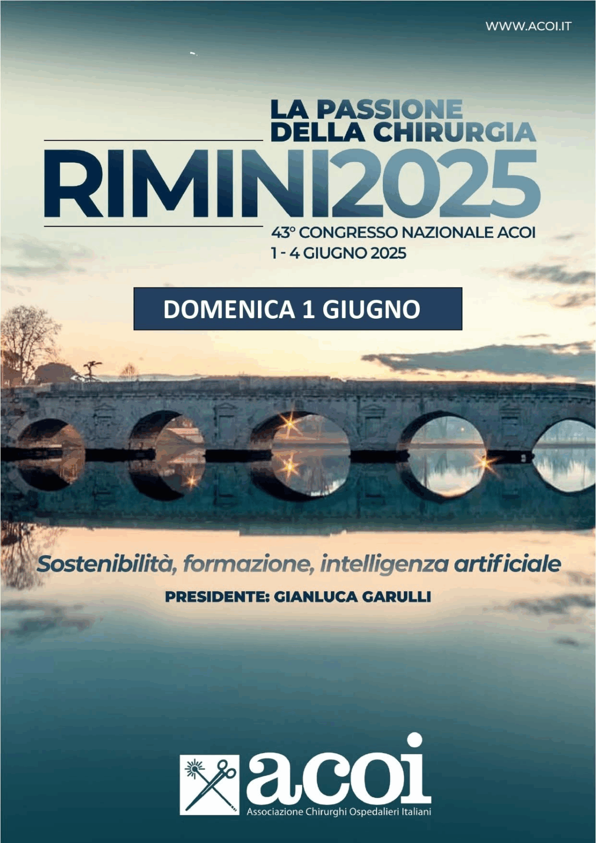 1.-4. Juni 2025 – Rimini – 43. Nationalkongress der ACOI, Die Leidenschaft der Chirurgie