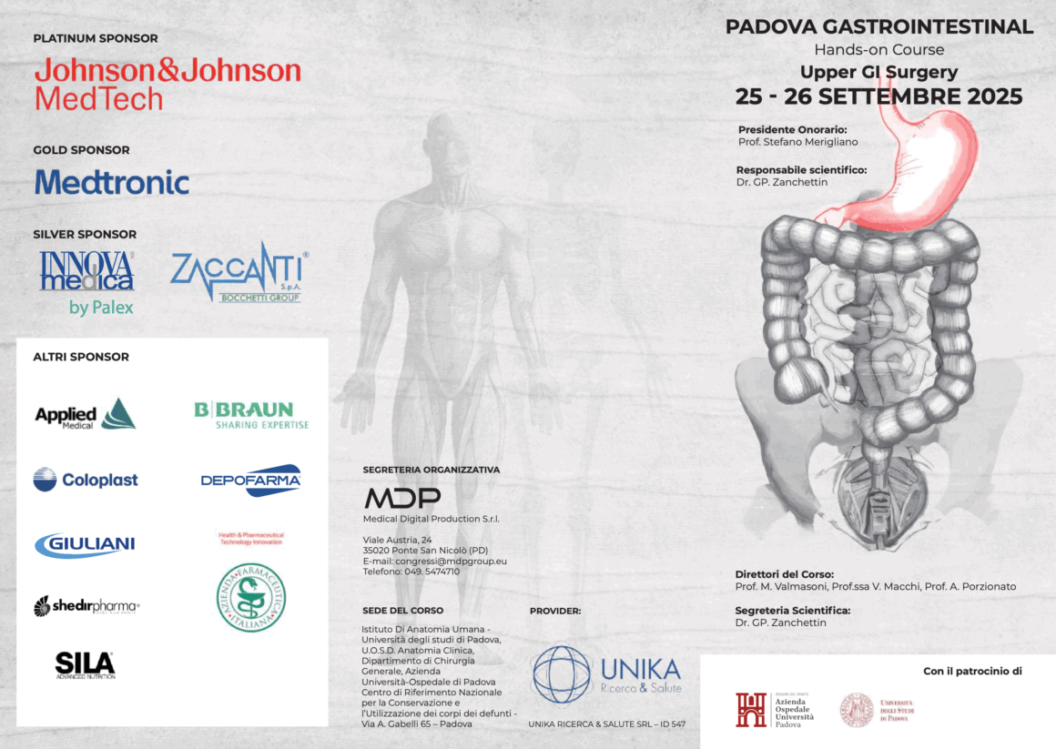 25-26 Settembre, Padova – GASTROINTESTINAL – Hands-on Course