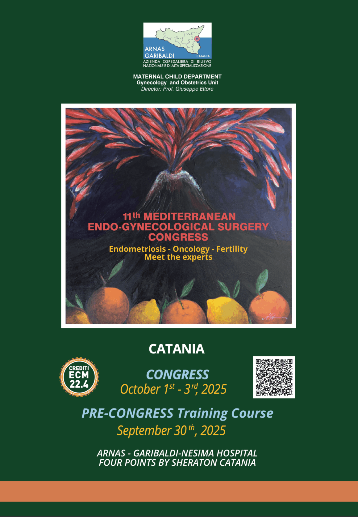 1-3 Ottobre, Catania – 11th Mediterranean Endo Gynecological Surgery Congress