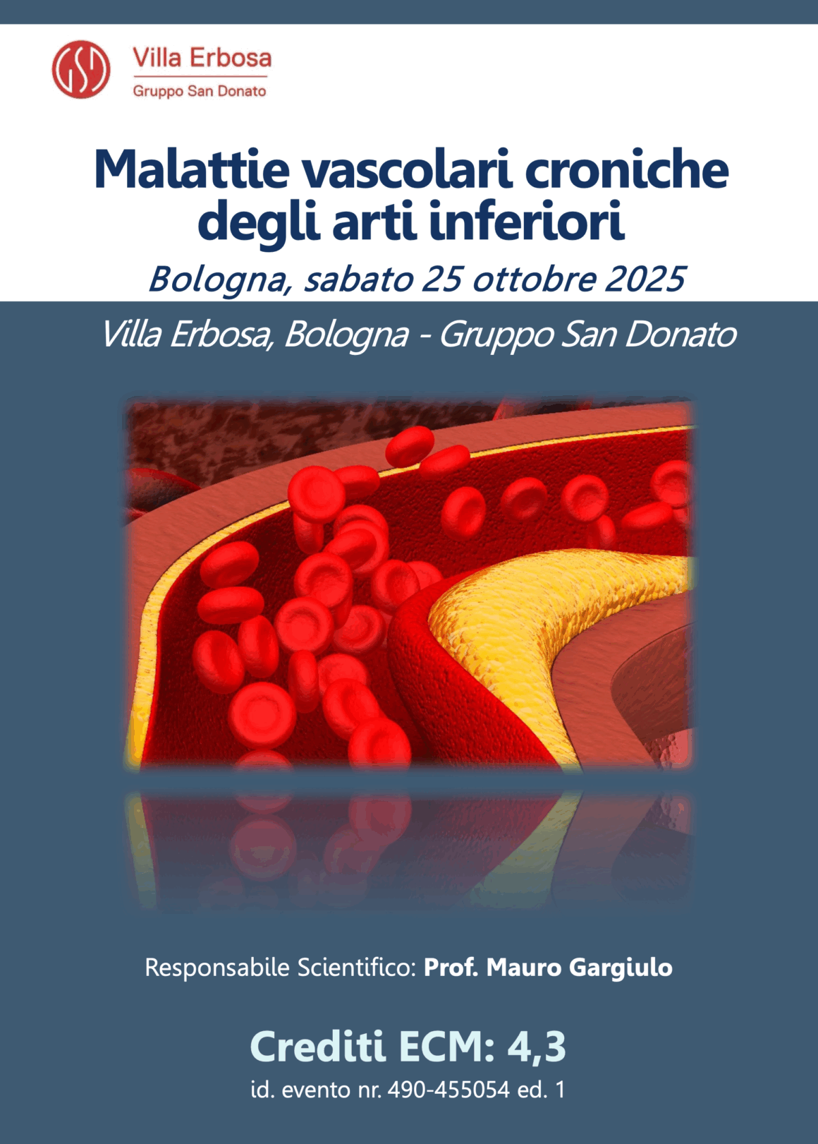 Samstag, 25. Oktober 2025, Bologna – Chronische Gefäßerkrankungen der unteren Extremitäten
