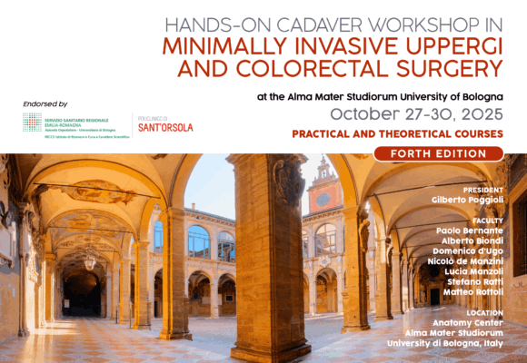 Schermata 2025-11-07 alle 09.46.48 (1) Samstag bis Donnerstag, 27.–30. Oktober 2025, Bologna – Praktischer Kadaver-Workshop: Minimalinvasive obere GI- und kolorektale Chirurgie