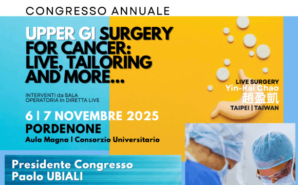 Schermata 2025-11-07 alle 09.47.37 6.–7. November, Pordenone – Jahreskongress für obere GI-Chirurgie bei Krebs: Live, Individualisierung und mehr…