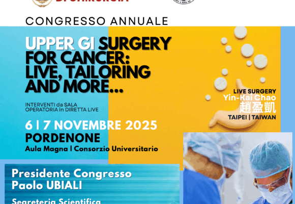 Schermata 2025-11-07 alle 09.47.37 6.–7. November, Pordenone – Jahreskongress für obere GI-Chirurgie bei Krebs: Live, Individualisierung und mehr…