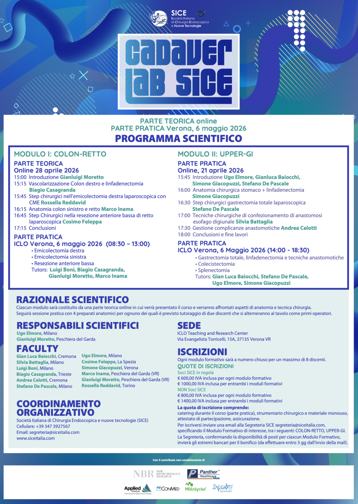 6 maggio 2026, Verona – Cadaver lab sice