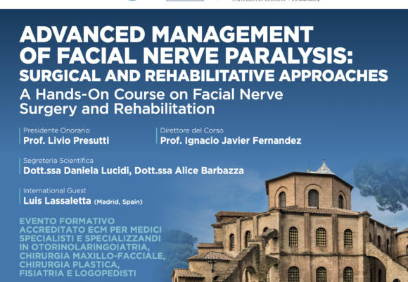 31 agosto-4 settembre 2026, Ravenna – Corso teorico-pratico di chirurgia e riabilitazione del nervo facciale