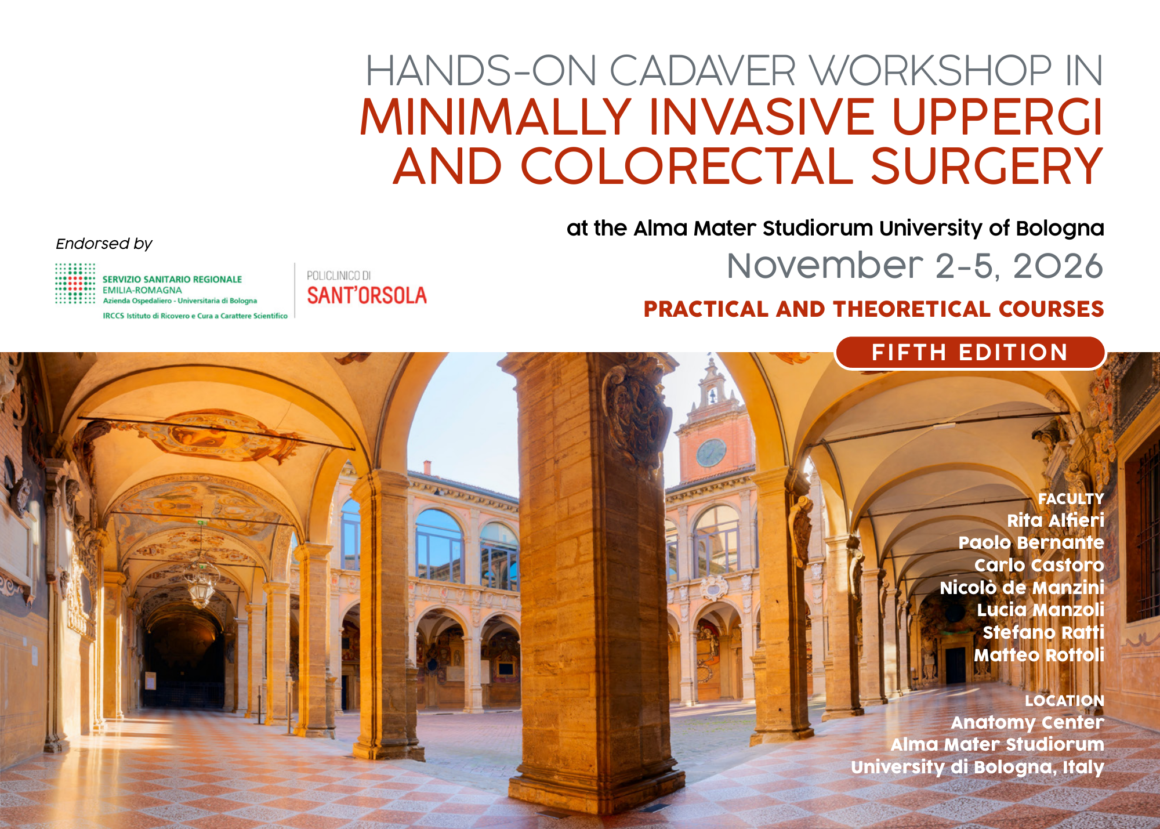 Hands-on Cadaver Workshop in Minimally Invasive Upper GI and Colorectal Surgery – V edizione – Bologna, 2-5 novembre 2026